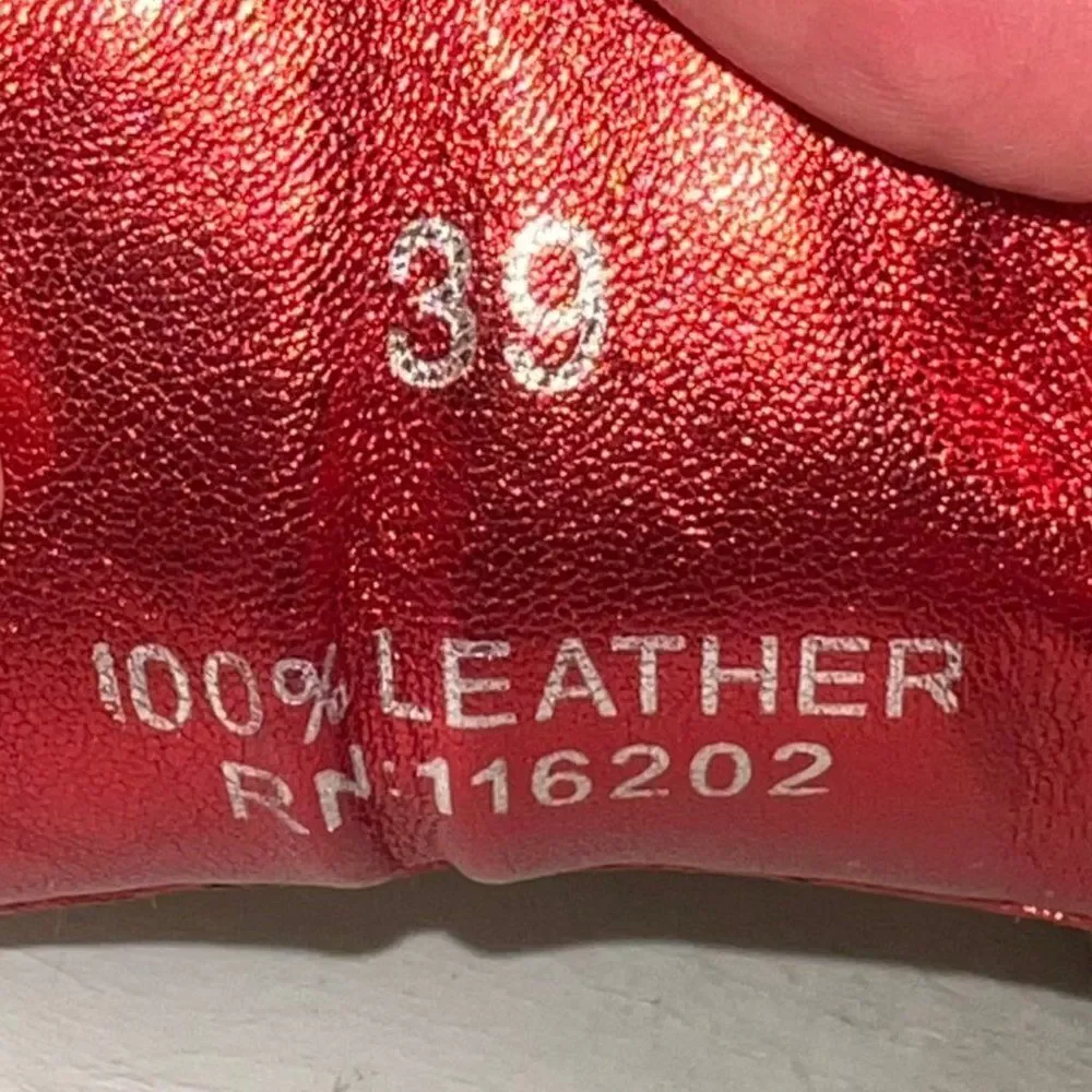 Zadig & Voltaire Stud Casual Leather Sneakers White / Red‎ / Silver Women's 39 - Picture 10 of 11